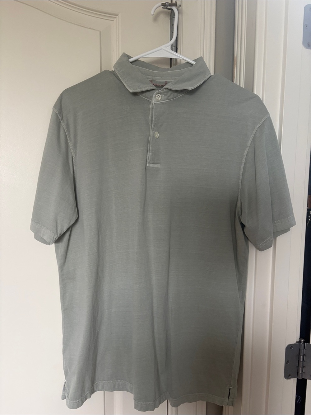 Men's Short Sleeve Polo in Sage Green